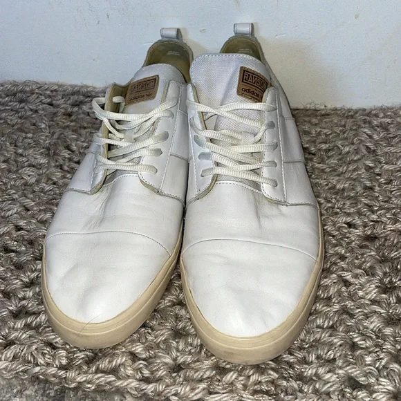 adidas x Randsom rare collab low ride sneakers solid white athletic - Picture 3 of 12